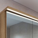 Ver imagem 4 de Conjunto para Banheiro Modulado com 5 Peças Iluminação LED e Cuba 156cm Yescasa Bege/Mel/Arenas