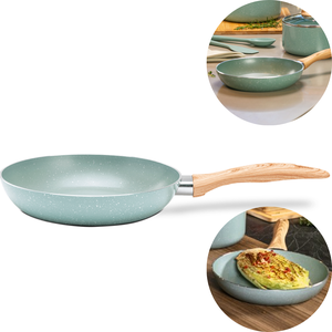 Frigideira Ceramic Life Antiaderente Fogão Fundo Indução Não Gruda 1,35 Litros 24cm - Verde