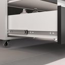 Ver imagem 4 de Conjunto Gabinete Banheiro Creta 60cm (gabinete+espelheira+cuba) Branco Preto
