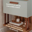 Ver imagem 4 de Gabinete Suspenso Banheiro Mari 80cm com Cuba e Espelheira Lua Espresso Móveis Verde/Pistache