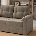 Ver mais imagens de Sofá Cama 2 Lugares Casal 1,60 Mts Tifany Veludo Matrix Cor:veludo Cinza