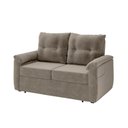Ver imagem 1 de Sofá Cama 2 Lugares Casal 1,60 Mts Tifany Veludo Matrix Cor:veludo Cinza