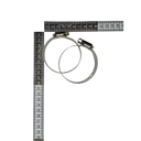 Ver imagem 7 de Kit 2 Un Abraçadeira Regulagem 40mm até 65mm Rosca 4 À 6,5 Cm Metal 12mm Espessura Aço para Mangueir