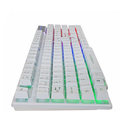 Kit Gamer Kmw5228 Branco Rgb Rainbow + Moa834 - 10