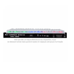 Kit Gamer Kmw5228 Branco Rgb Rainbow + Moa834 - 11