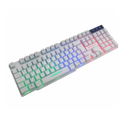 Kit Gamer Kmw5228 Branco Rgb Rainbow + Moa834 - 3