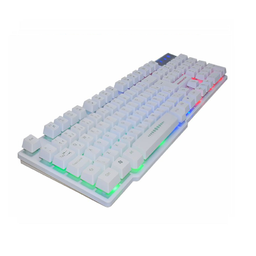 Kit Gamer Kmw5228 Branco Rgb Rainbow + Moa834 - 7