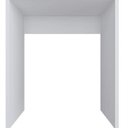 Ver imagem 2 de Escrivaninha Infantil KD1600 Kids 48cm Branca
