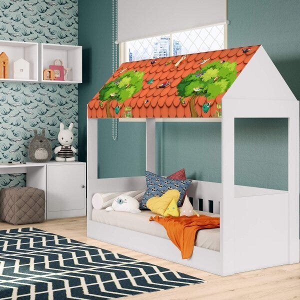 Mini Cama Infantil Baixa Casinha Kids Quiditá - 1