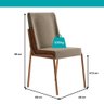 Conjunto Sala de Jantar 6 Cadeiras Boston Carraro - 6