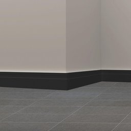 Rodapé Eva Autocolante 10cm Altura Rp16 Preto Metro - 3