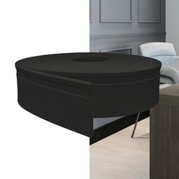 Rodapé Eva Autocolante 10cm Altura Rp16 Preto Metro - 5