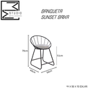 Ver imagem 3 de Banqueta Área Gourmet Preta Cozinha Churrasqueira Sunset Baixa - Preto