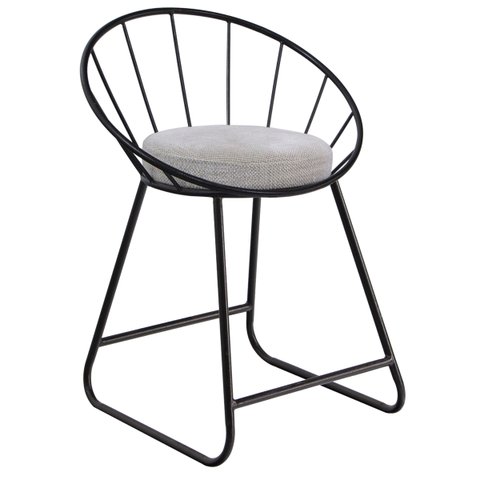 Banqueta Área Gourmet Preta Cozinha Churrasqueira Sunset Baixa - Preto