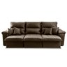 Sofá Retrátil/Reclinável Trento 2,30m Suede Velut Tabaco c/ Molas no Assento - King House - 5