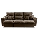 Ver imagem 5 de Sofá Retrátil/Reclinável Trento 2,30m Suede Velut Tabaco c/ Molas no Assento - King House