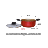 Transforme suas refeições com a Caçarola Antiaderente Nº24 da Luz Nobre Vermelho escuro - 5