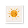 Quadro Decorativo Sol Sorriso - 50x50cm (Moldura em laca branca) - Arte Maníacos - 1