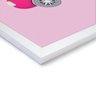 Quadro Decorativo Carrinho Rosa - 30x30cm (Moldura em laca branca) - Arte Maníacos - 2
