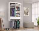 Ver imagem 6 de Closet Infantil Suspenso 1 Gaveta 84,5x135x35cm Linha Kids Branco