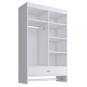 Ver imagem 2 de Closet Infantil Suspenso 1 Gaveta 84,5x135x35cm Linha Kids 