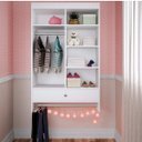 Ver imagem 1 de Closet Infantil Suspenso 1 Gaveta 84,5x135x35cm Linha Kids Branco