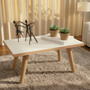 Ver imagem 2 de Mesinha de Centro Retangular Pé Palito Madeira Sala de Estar Várias Cores