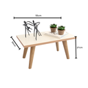 Ver imagem 5 de Mesinha de Centro Retangular Pé Palito Madeira Sala de Estar Várias Cores