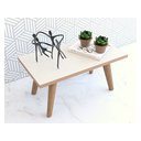 Ver imagem 3 de Mesinha de Centro Retangular Pé Palito Madeira Sala de Estar Várias Cores