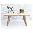 Ver imagem 2 de Mesinha de Centro Retangular Pé Palito Madeira Sala de Estar Várias Cores