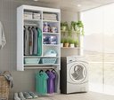 Ver imagem 1 de Closet Suspenso sem Gaveta 84,5x135x35cm Linha Kids Branco