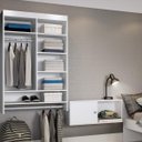 Ver imagem 2 de Closet Suspenso sem Gaveta 84,5x135x35cm Linha Kids Branco