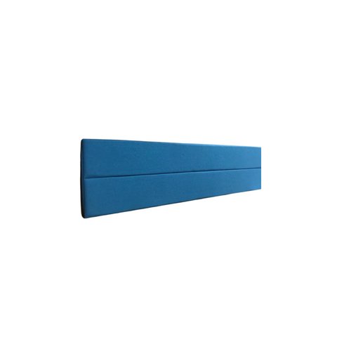 Cabeceira Estofada Queen 2 Blocos Não É Segredo Suede Animale Azul 160x60