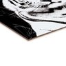 Quadro decorativo com moldura caixa branca em Placa - Tigre Preto e Branco - 30x30cm - Arte Maníacos - 2