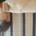 Ver imagem 5 de Tapete Tear Artesanal Listrado Azul Sereno 150x200