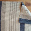 Ver imagem 3 de Tapete Tear Artesanal Listrado Azul Sereno 150x200