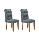Ver imagem 6 de Sala de Jantar Completa Berlim C- Tampo Madeirado C- Vidro Canto Curvo 120x80cm e 4 Cadeiras