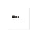Ver imagem 1 de Quadro decorativo com moldura caixa branca em Placa - Signos Descrição Libra - 30x30cm - Arte Maníac