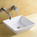 Ver imagem 1 de Cuba de Apoio para Banheiro Quadrada 12cmx42cmx42cm Toilet Adamas
