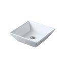 Ver imagem 2 de Cuba de Apoio para Banheiro Quadrada 12cmx42cmx42cm Toilet Adamas
