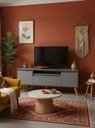 Ver imagem 3 de Rack para TV com Prateleira 150cm Retro MDF Verde Dallas - On Móveis