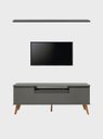 Ver imagem 7 de Rack para TV com Prateleira 150cm Retro MDF Verde Dallas - On Móveis
