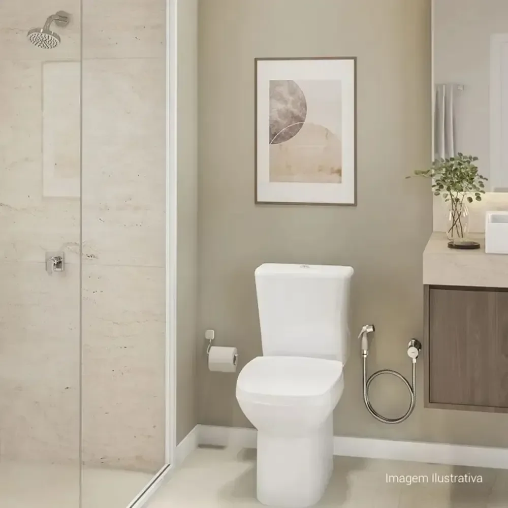 Kit Bacia C/ Caixa Acoplada Flex Branco Kp.380.17 - 1