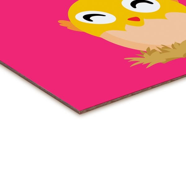 Quadro decorativo com moldura caixa branca em Placa - Pinto Ovo - 30x30cm - Arte Maníacos - 2