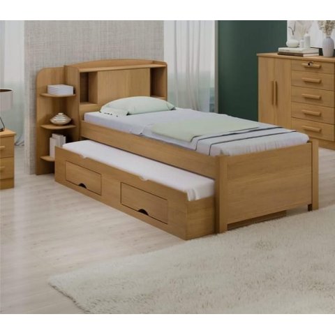 Cama Solteiro Milênio com Auxiliar 100% Mdf Cinamomo D Doro