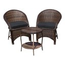 Ver imagem 1 de Conjunto de Poltronas Fibra Sintética Seul - 2 Poltronas + 1 Mesa Centro - Tecido Duna Preto