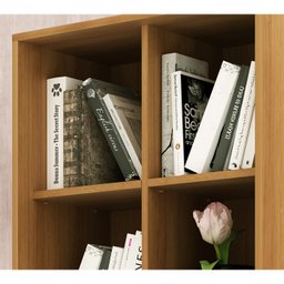 Armário para Escritório 60cm 2 Portas com Chave 5 Nichos Me4155 Tecno Mobili - Amêndoa/preto - 5