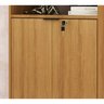 Armário para Escritório 60cm 2 Portas com Chave 5 Nichos Me4155 Tecno Mobili - Amêndoa/preto - 6