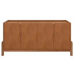 Conjunto de Cristaleira e Buffet Maricá Cedro - 4