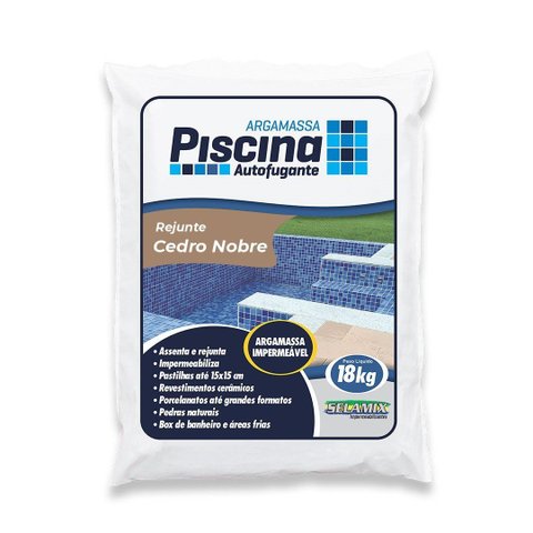 Rejunte Piscina Impermeável Cor Cedro Nobre 18kg